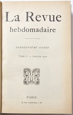 Lot 606 - La Revue Hebdomadaire (A French weekly...