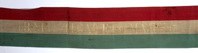 Lot 262 - A 19th century Hungarian Majus ribbon, embosed...