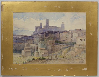 Lot 484 - Ernest George (1839-1922) 'Grasse', signed,...