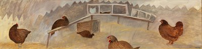 Lot 317 - Tessa Newcomb (b.1955) Chickens, 1994 signed...