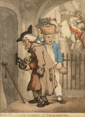 Lot 121 - Thomas Rowlandson 'Love Laughs at Locksmiths',...