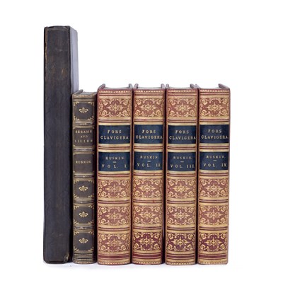 Lot 683 - Ruskin (John). ‘Fors Clavigera’. 4 vols. 3rd...