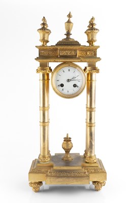 Lot 189 - A 19th century French gilt brass portico...