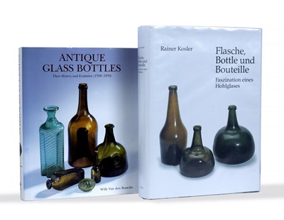 Lot 110 - Willy Van den Bossche, Antique glass bottles,...