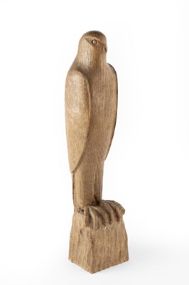 Lot 718 - Arts & Crafts Sculpture of a bird, 1967 carved...