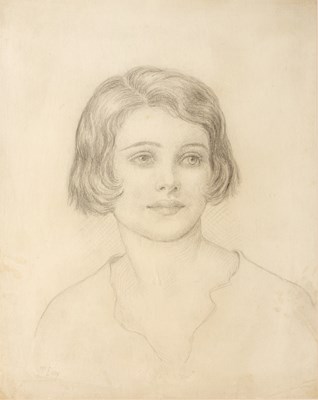 Lot 492 - Ambrose McEvoy (1878-1927) Portrait of Anna,...