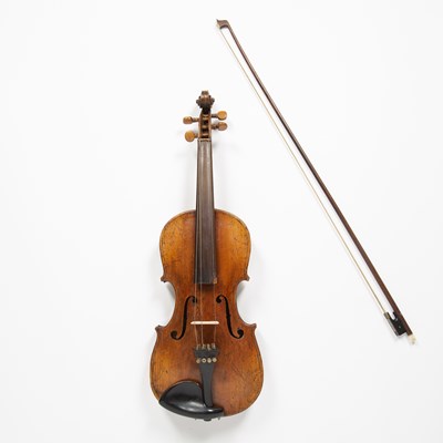 Lot 201 - A late 19th century three quarter size violin...