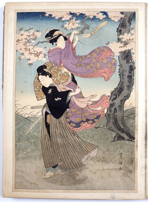 Lot 765 - An album of sixteen Japanese prints by various...