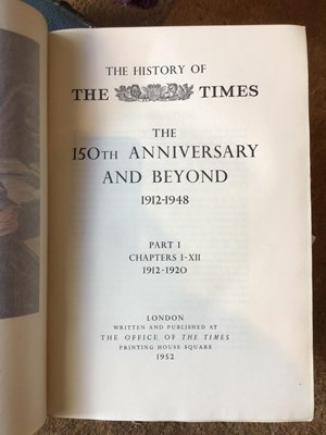 Lot 760 - The History of the Times 1785-1981. 16 vols....