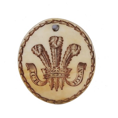 Lot 309 - A George III ivory Opera Box token for HRH The...