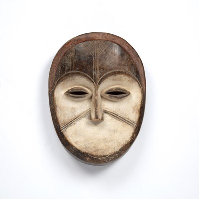 Lot 352 - An African, Gabon, Adouma Duma mask, carved...