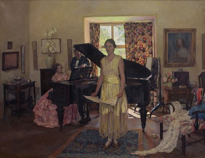 Lot 210 - Anna Airy (1882-1964) Spring Song, circa 1936...