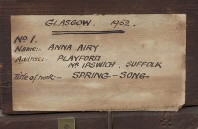 Lot 210 - Anna Airy (1882-1964) Spring Song, circa 1936...
