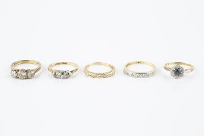 Lot 64 - A collection of dress rings, comprising a...