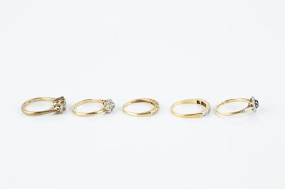 Lot 64 - A collection of dress rings, comprising a...