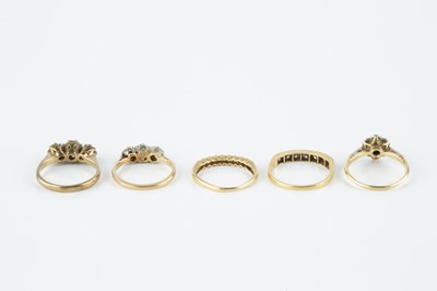 Lot 64 - A collection of dress rings, comprising a...