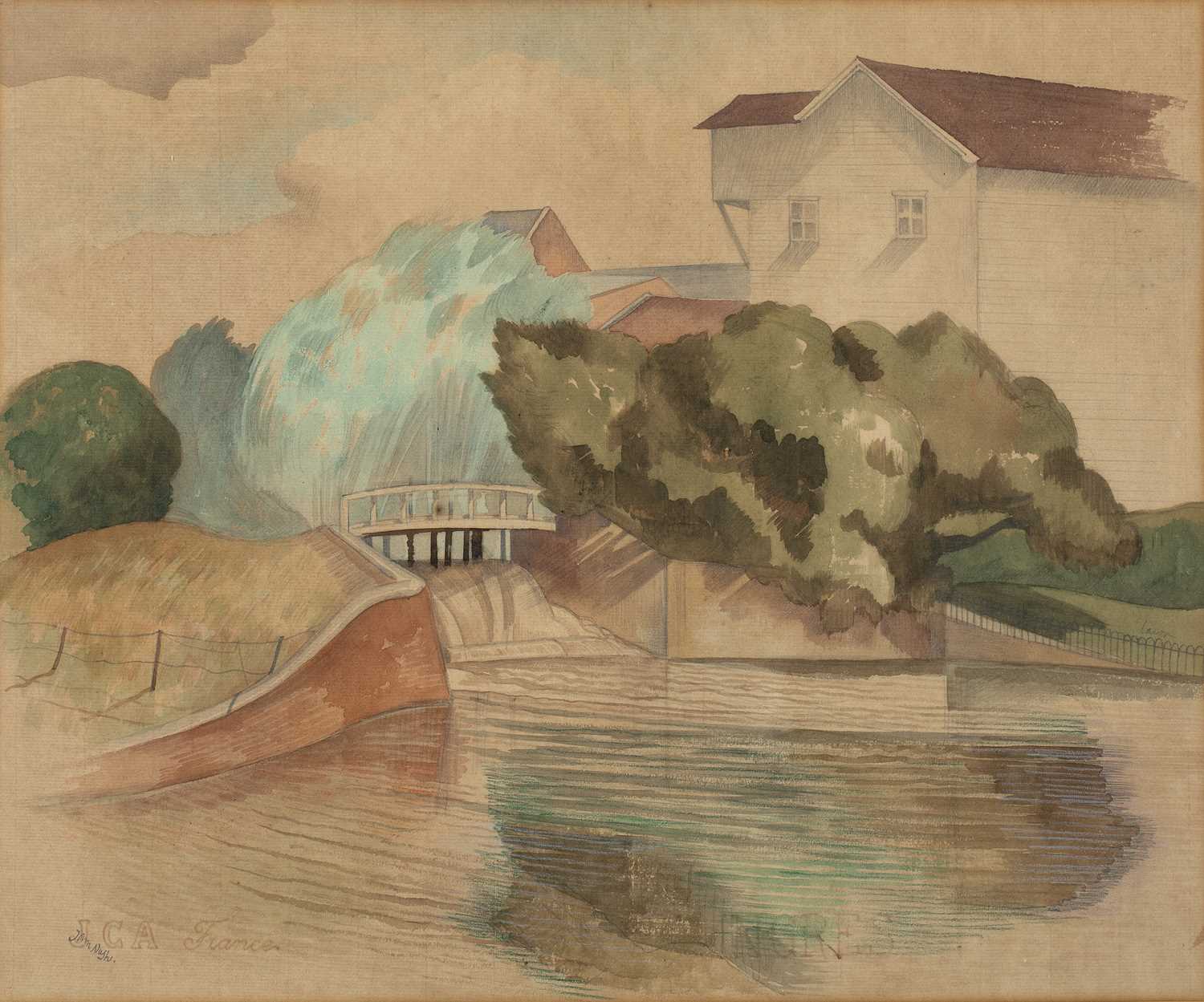 Lot 183 - John Northcote Nash (1893-1977) House by a...