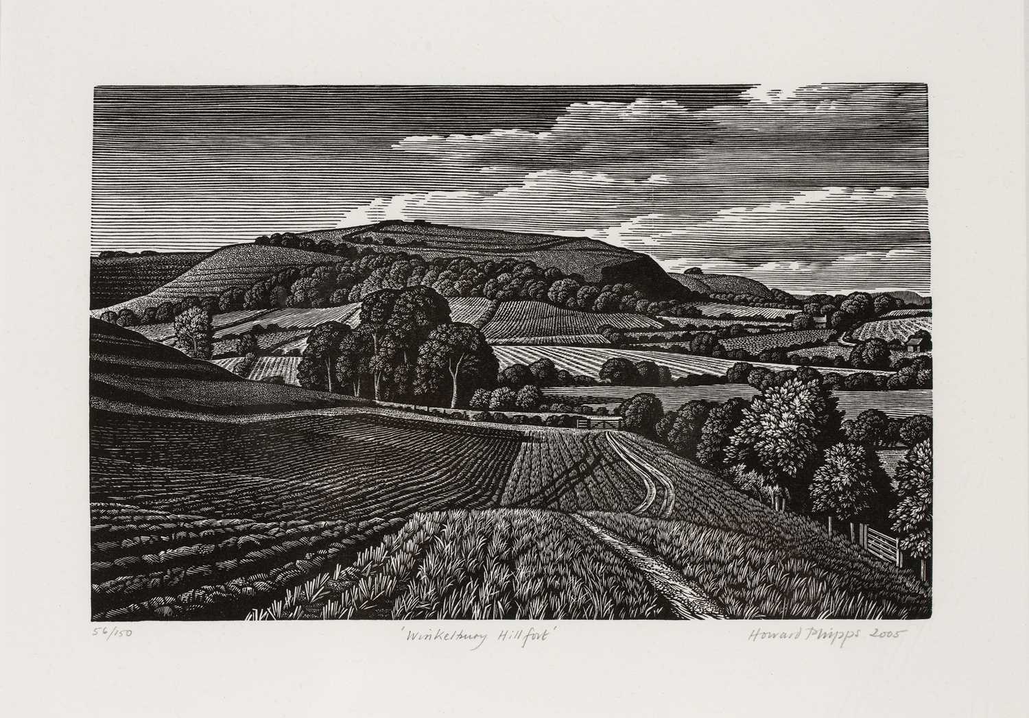 Lot 195 - Howard Phipps (b.1954) Winklebury HIllfort,...