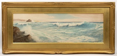 Lot 21 - Ernest Stuart (act. 1889-1915) Seascape with...