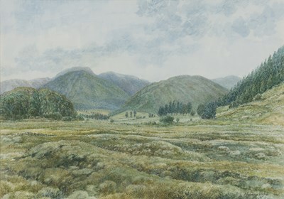 Lot 36 - Norman Webster (20th century) 'Mountains near...