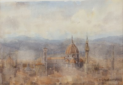 Lot 60 - Alison Musker (20th century) View of Florence,...