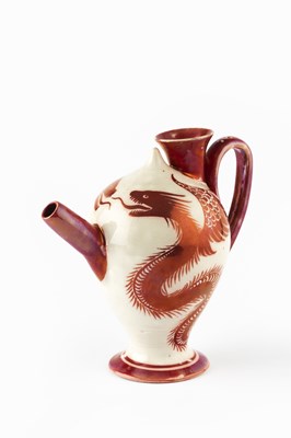 Lot 677 - William De Morgan (1839-1917) Iznik style ewer,...