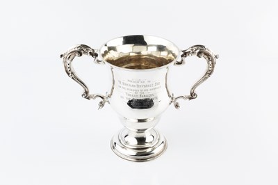 Lot 429 - A late Victorian silver twin handled trophy...