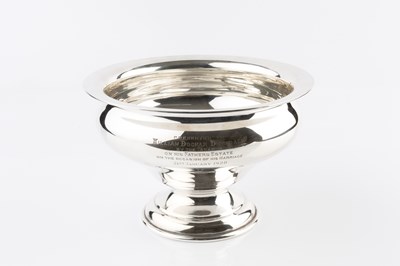 Lot 430 - A silver bowl, with wide rim and baluster main...