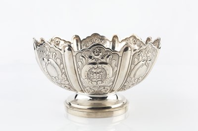 Lot 431 - A late Victorian silver rose bowl, of shaped...