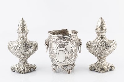 Lot 434 - A pair of late 19th century Continental silver...