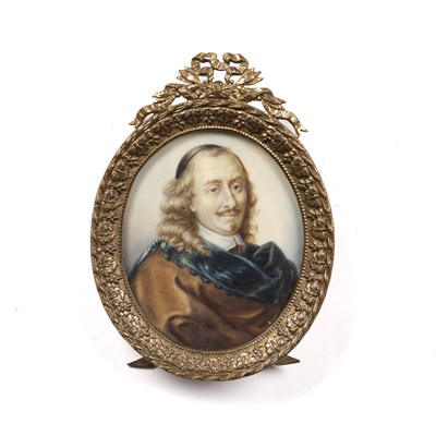 Lot 383 - Rouvier (French, 18th century) An oval...