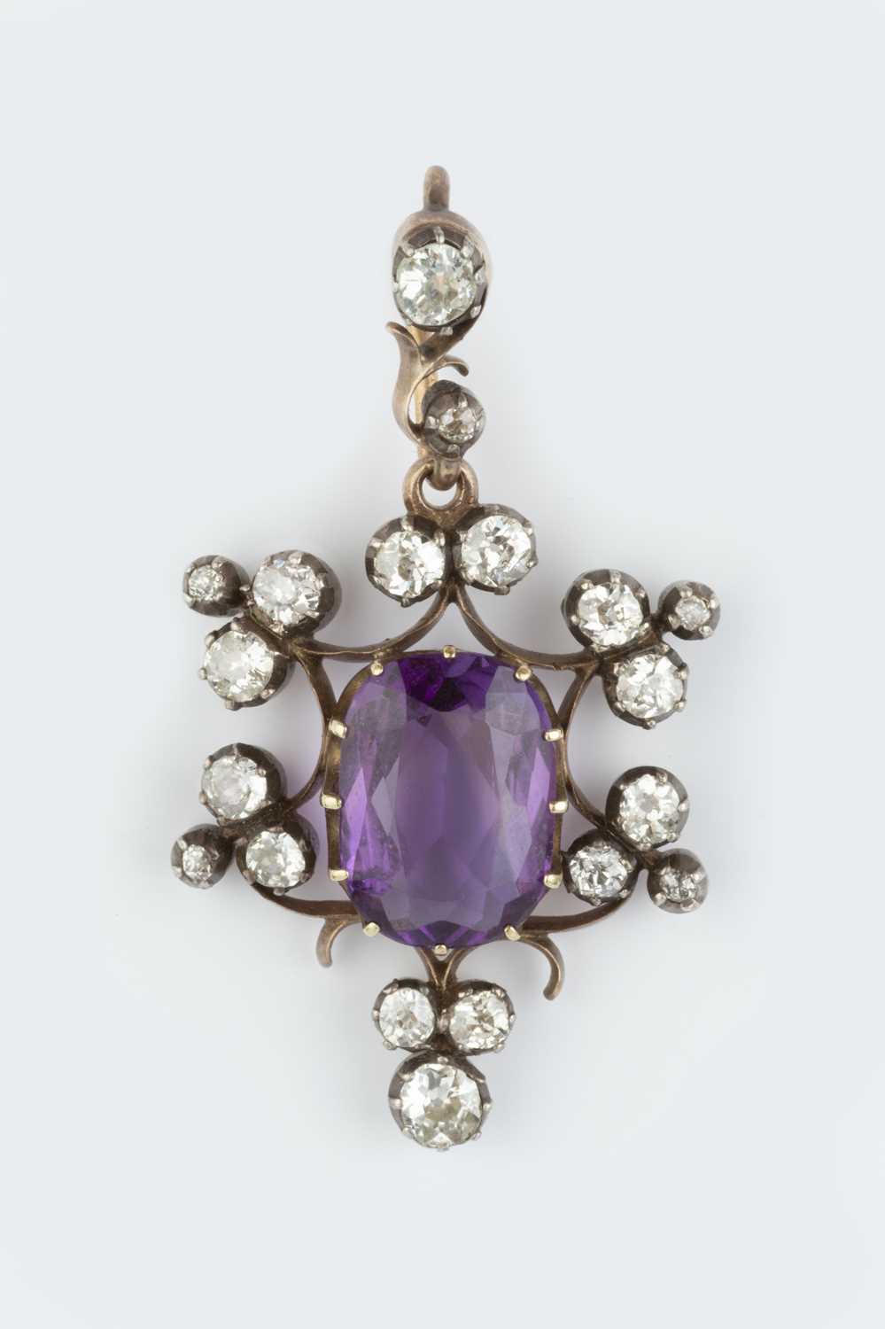 Lot 66 - A late 19th/early 20th century amethyst and...