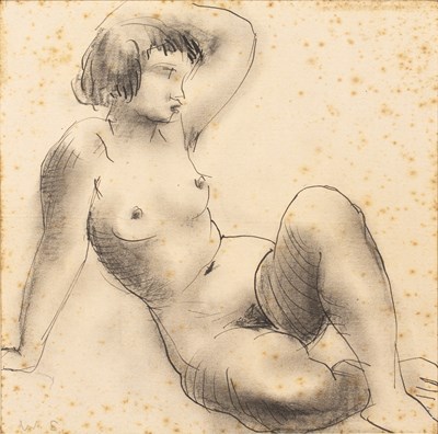 Lot 198A - Willi Soukop (1907-1995) Nude Girl signed with...