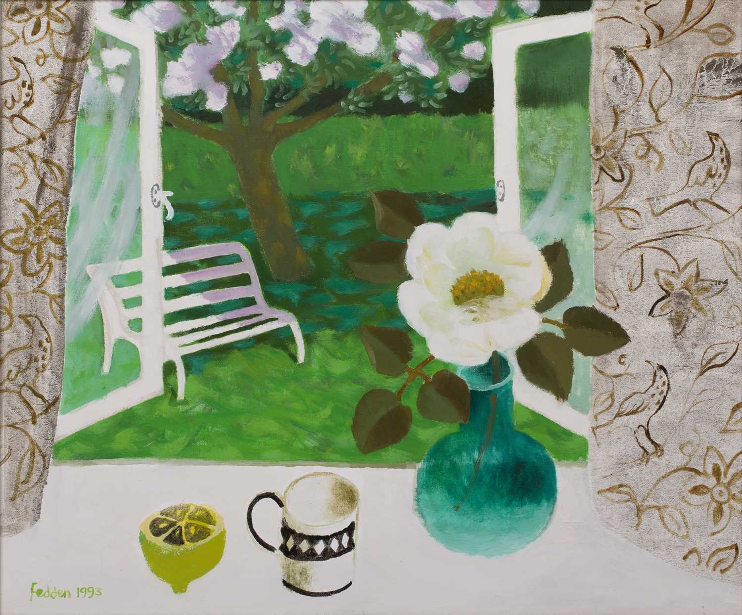 Lot 319 - Mary Fedden (1915-2012) Garden View, 1993...