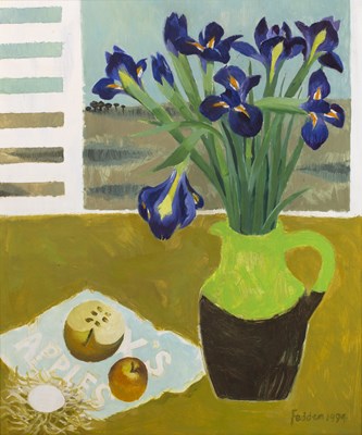 Lot 320 - Mary Fedden (1915-2012) Irises, 1993 signed...