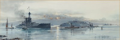Lot 283 - Frank Watson Wood (1862-1953) The Iron Duke,...