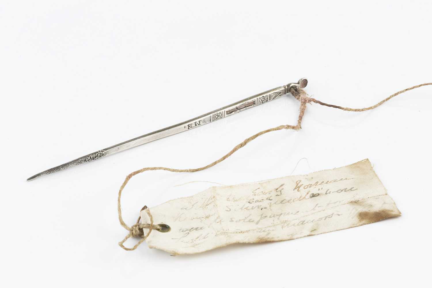 Lot 330 - A 17th century silver bodkin, with ear wax...