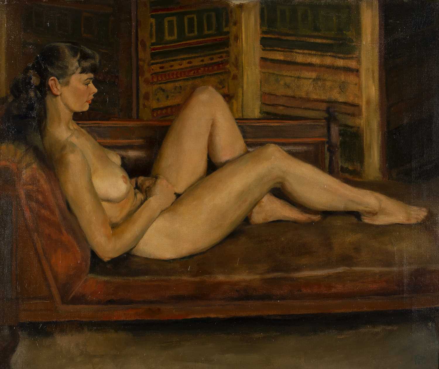 Lot 506 - A * C * D * Houston (20th century) A reclining...
