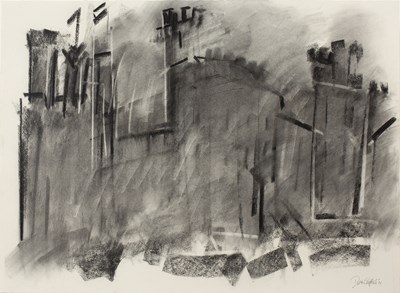 Lot 356 - Dennis Creffield (1931-2018) Caernarfon Castle,...