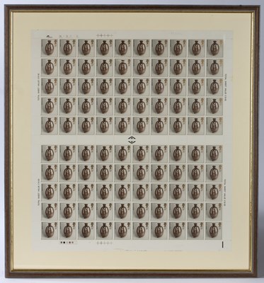 Lot 213 - Commemorative stamp sheet featuring Bernard...