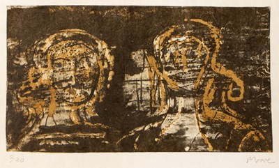 Lot 73 - Henry Moore (1898-1986) Two Heads, 1976 from...