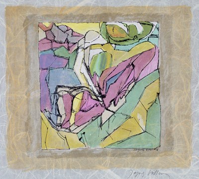 Lot 126 - Jacques Villon (1875-1963) Pink and Green...