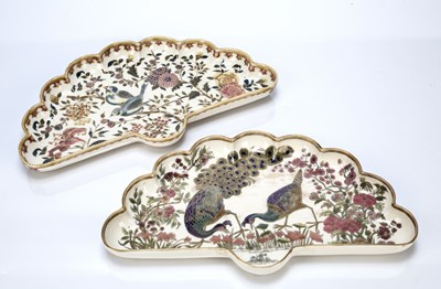 Lot 406 - Zsolnay Pecs Aesthetic movement, matched pair...