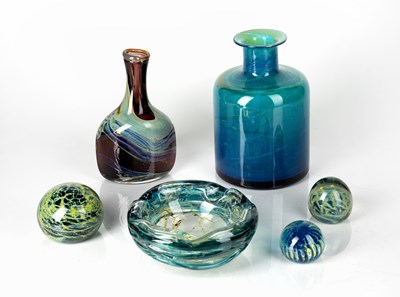 Lot 430 - Mdina glass of Malta collection of glass to...