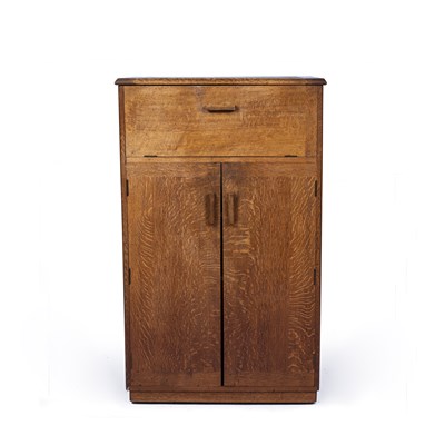 Lot 74 - Cotswold School oak, drinks cabinet or...