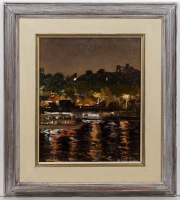 Lot 375 - Patrick Cullen (b.1949) The Thames at Night...
