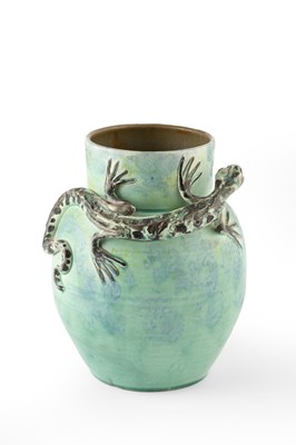 Lot 679 - Baron Barnstable Lizard vase, circa 1900 with...