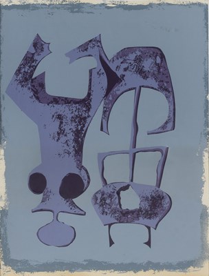 Lot 129 - Don Jameson (20th Century) Purple Forms, in...