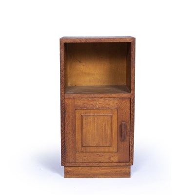 Lot 2 - Cotswold School Oak bedside table or cupboard,...