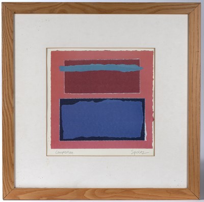Lot 235 - Roy Speltz (b.1948) 'Composition', screenprint,...